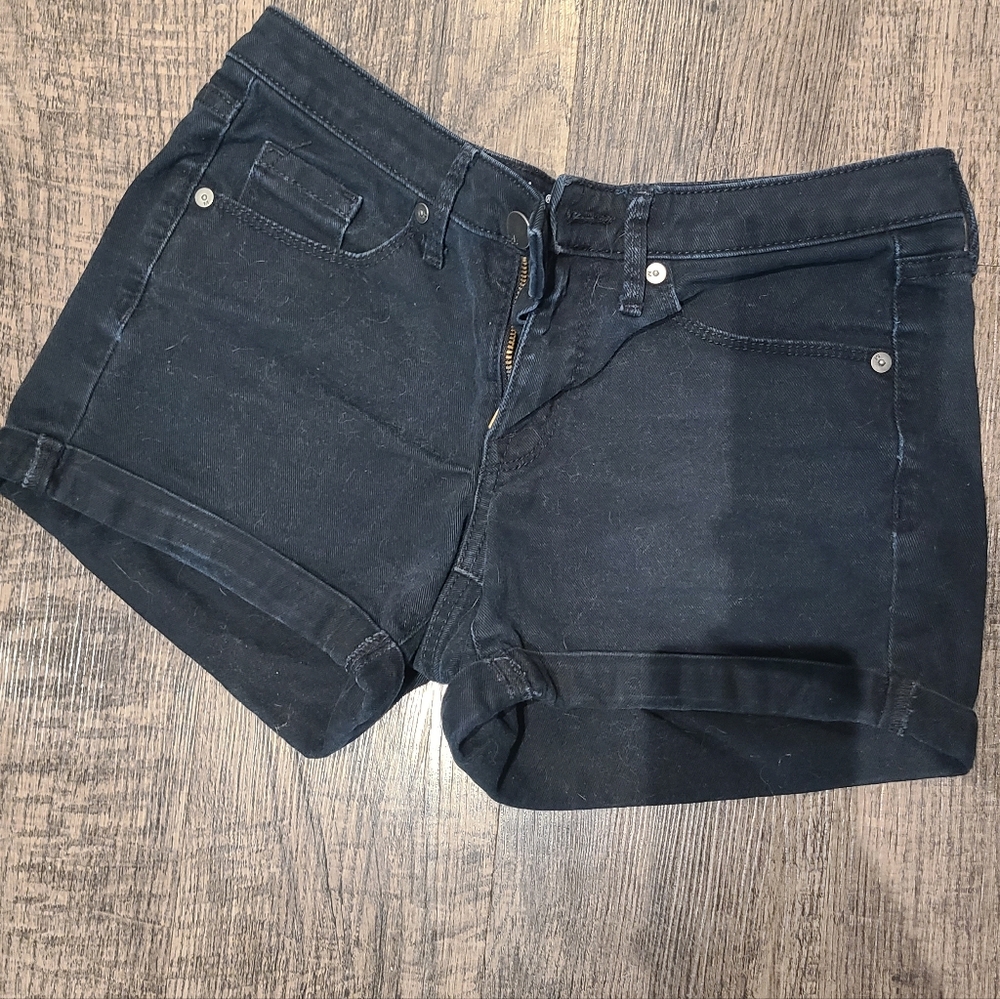 Women's Black Jean Shorts
